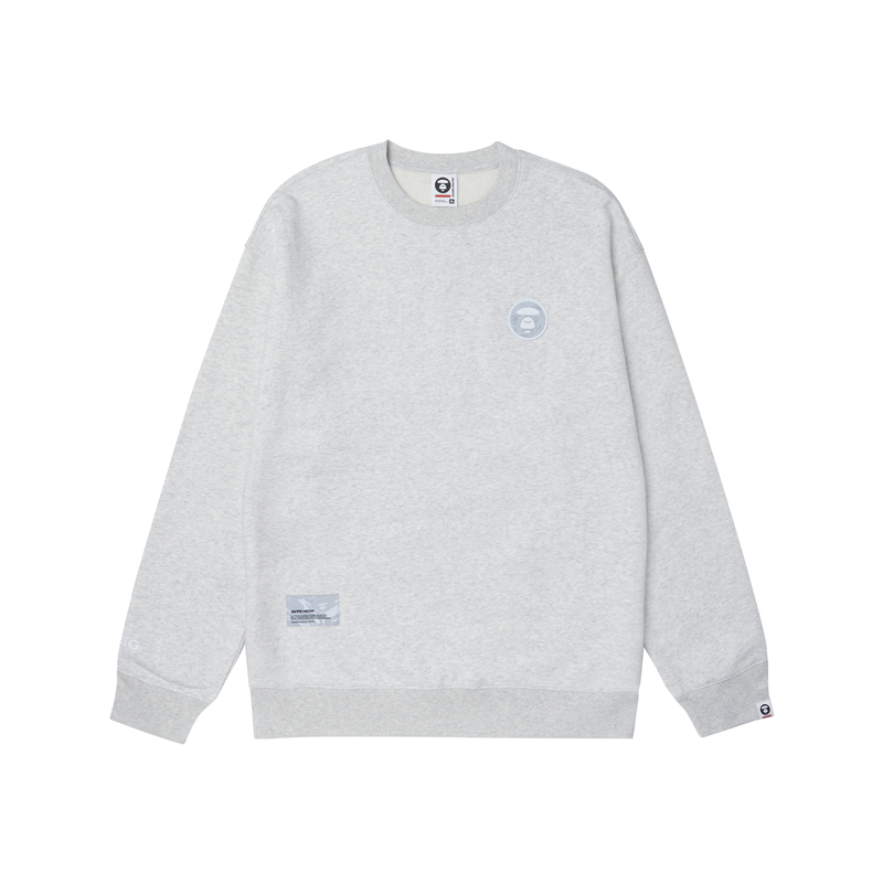 Order AAPE FW23 猿人標誌刺繡字母圓領長袖衫 AAPSWMA306XAL