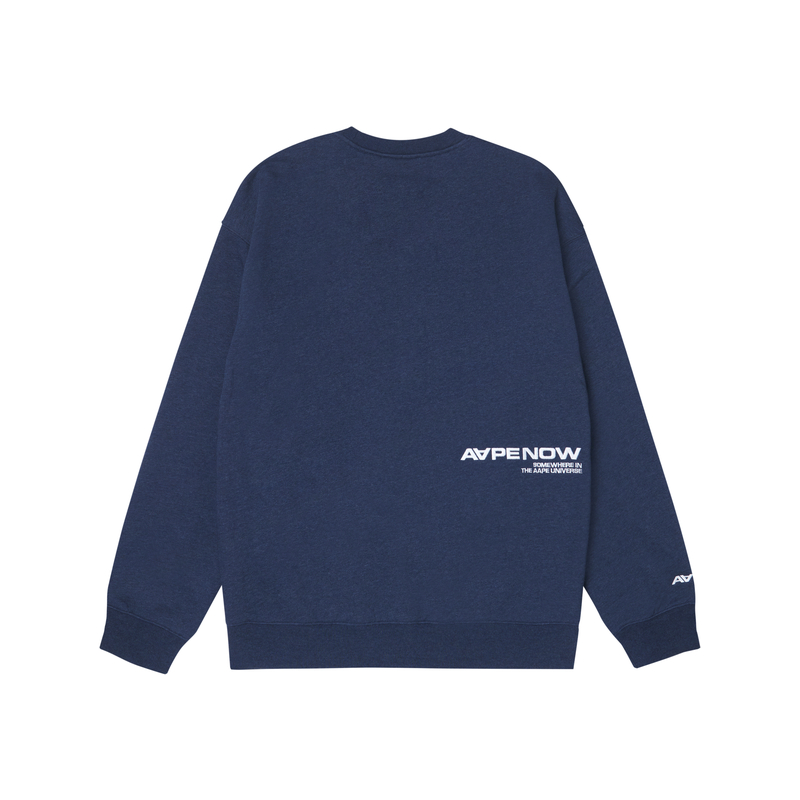 Purchase AAPE FW23 猿人標誌刺繡字母圓領長袖衫 AAPSWMA306XAL