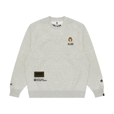 AAPE FW23 Loose-Fit Logo Crewneck Sweatshirt White AAPSWMA342XAL