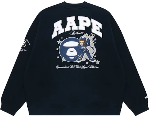 AAPE FW23 海軍藍寬鬆剪裁猿人臉刺繡衛衣 AAPSWMA350XXL Buy AAPE FW23 海軍藍寬鬆剪裁猿人臉刺繡衛衣 AAPSWMA350XXL