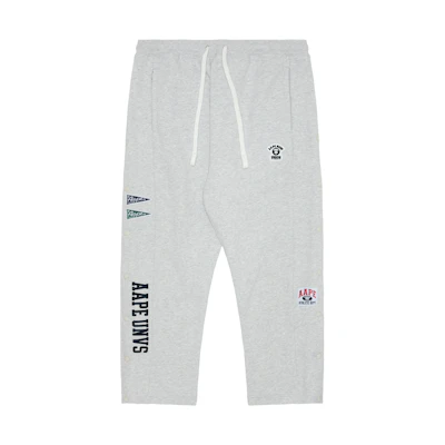 Aape FW23 Side-Snap Casual Pants Ape Logo White. AAPPTMA657XAL
