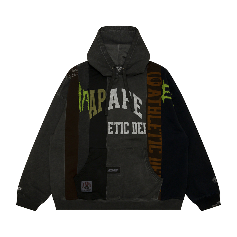 Aape FW24  Ape Logo Hoodie Black Thick Fleece. AAPSWMC315XXN 圖 2