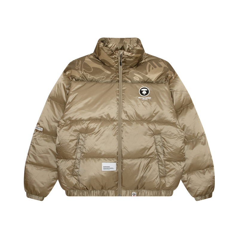 Purchase Aape FW24 배지 베이직 롱슬리브 패딩 재킷 - 스타일리시하고 편안한 디자인. AAPDNM7595XXN