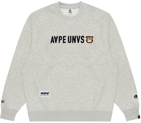 아페 FW24 크루넥 캐주얼 루즈핏 긴팔 스웨트셔츠 그레이 AAPSWMB379XAN Buy 아페 FW24 크루넥 캐주얼 루즈핏 긴팔 스웨트셔츠 그레이 AAPSWMB379XAN