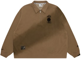 Aape FW24 Half-Zip Casual Sweatshirt with Letter Embroidery. AAPSWMA354NXL Aape FW24 Half-Zip Casual Sweatshirt with Letter Embroidery. AAPSWMA354NXL