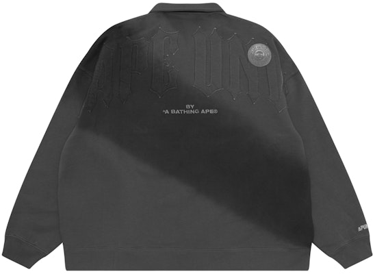 에이프 FW24 레터 자수 반집업 캐주얼 스웻셔츠. AAPSWMA354NXL Lookbook 에이프 FW24 레터 자수 반집업 캐주얼 스웻셔츠. AAPSWMA354NXL