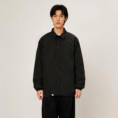 Aape FW24 루즈핏 미니멀 에이프 배지 재킷. AAPJKM7657XXN Details for Aape FW24 루즈핏 미니멀 에이프 배지 재킷. AAPJKM7657XXN
