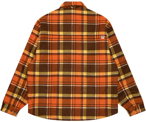 Aape FW24 체크 칼라 재킷 에이프 페이스 배지. AAPJKM7659XXN Lookbook Aape FW24 체크 칼라 재킷 에이프 페이스 배지. AAPJKM7659XXN