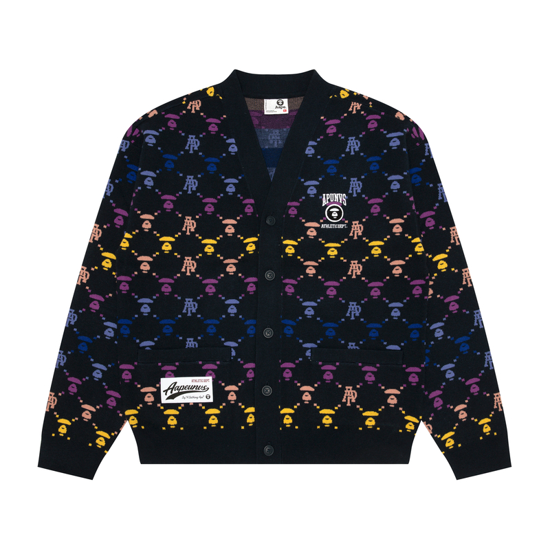 Purchase Aape FW24 타이다이 브이넥 니트 스웨터 루즈핏. AAPKNMB374XXN