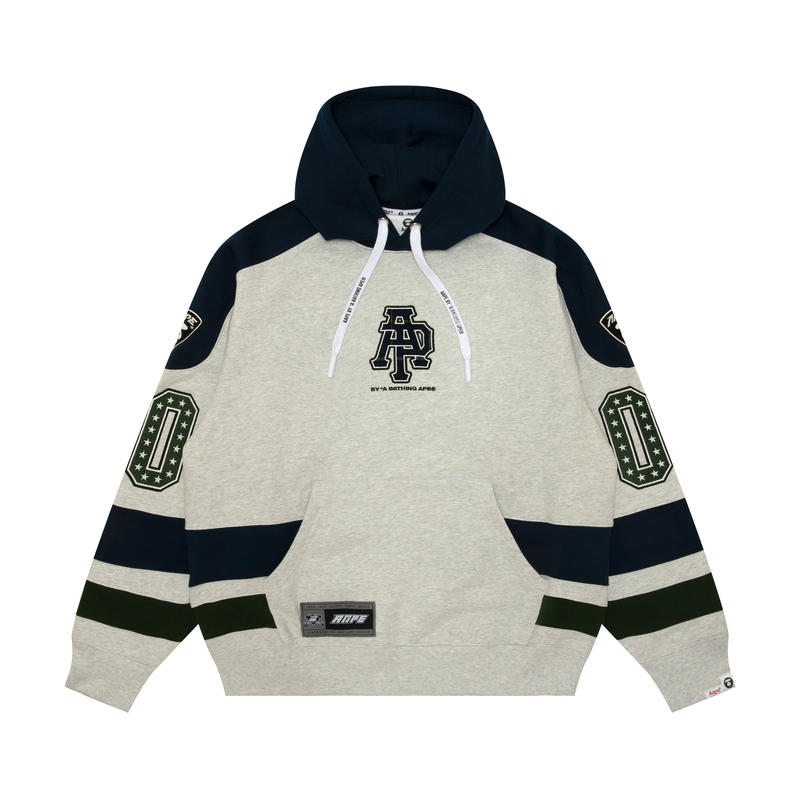 Aape FW24  White Hoodie with Embroidered Letter Design. AAPSWMB356XAN 圖 2