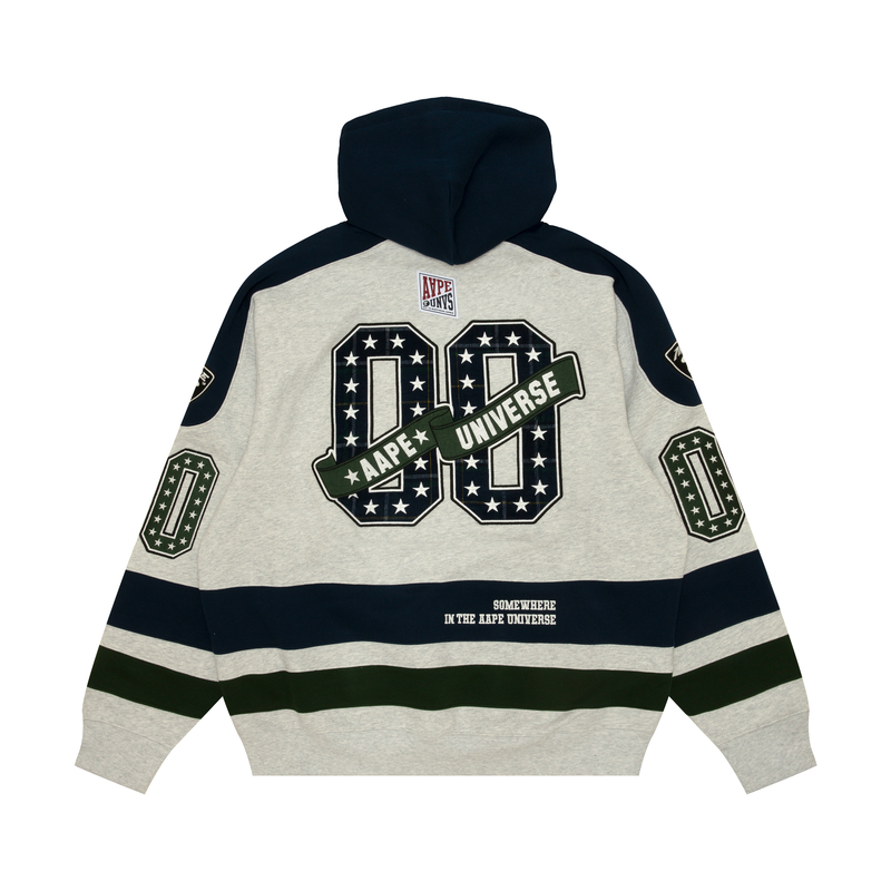 Aape FW24  White Hoodie with Embroidered Letter Design. AAPSWMB356XAN 圖 3