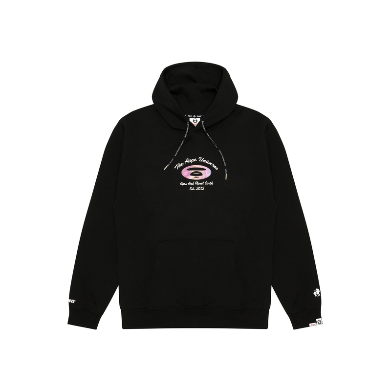 AAPE FW24 Ape Face Graphic Hoodie Black Casual Wear AAPSWMB340XXN