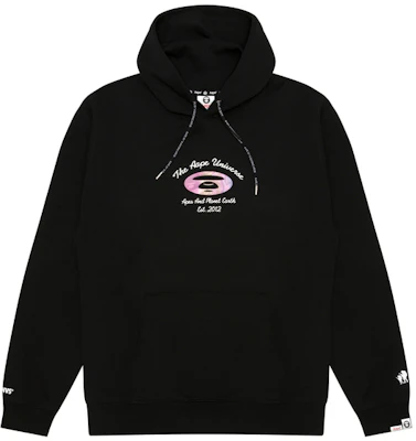 AAPE FW24 猿颜图案连帽衫黑色休闲服 AAPSWMB340XXN Buy AAPE FW24 猿颜图案连帽衫黑色休闲服 AAPSWMB340XXN