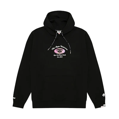 AAPE FW24 Ape Face Graphic Hoodie Black Casual Wear AAPSWMB340XXN