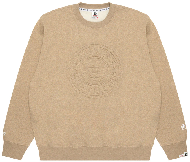 aape-fw-24-ape-face-logo-crewneck-sweatshirt-aapswmb-338-xan
