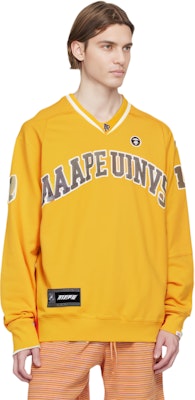 AAPE FW24 에이프 로고 패치 편안한 캐주얼 스웨트셔츠. AAPSWMB364XXN Details for AAPE FW24 에이프 로고 패치 편안한 캐주얼 스웨트셔츠. AAPSWMB364XXN