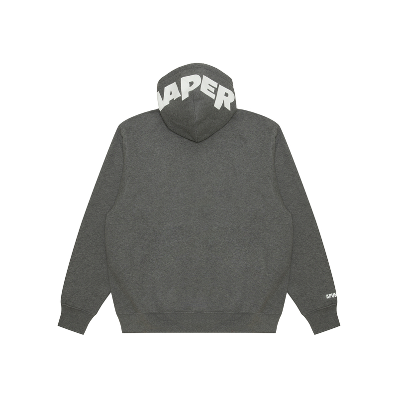 Lookbook AAPE FW24 Ape Graphic Print Hoodie Grey AAPSWMB378XAN
