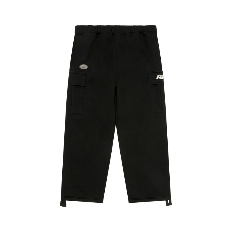 AAPE FW24 Ape Logo Patch Fleece Joggers  Black. AAPPTMB643XXN