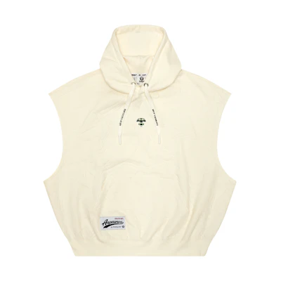 AAPE FW24 Ape Logo Patch Sleeveless Hoodie AAPSWMB359XXN