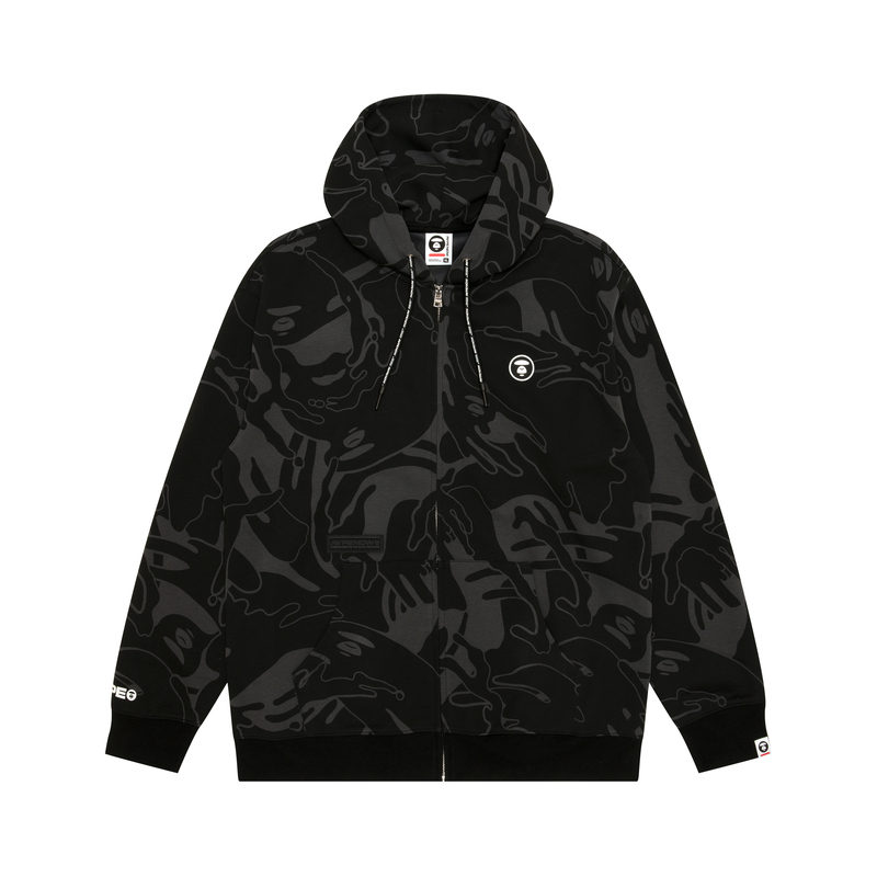 AAPE FW24 Camo Ape Face Loose Hoodie AAPSWMB326XXN