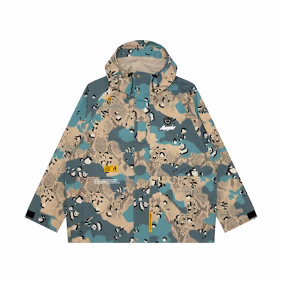 AAPE FW24 Casual Ape Logo Hooded Jacket Khaki AAPLJM7694XAN