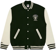 AAPE FW24 Colorblock Loose-Fit Ape Badge Sweatshirt AAPSWMB328XAN AAPE FW24 Colorblock Loose-Fit Ape Badge Sweatshirt AAPSWMB328XAN