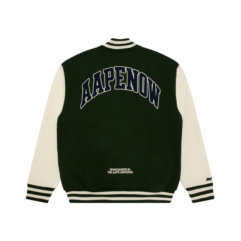Lookbook AAPE FW24 Colorblock Loose-Fit Ape Badge Sweatshirt AAPSWMB328XAN