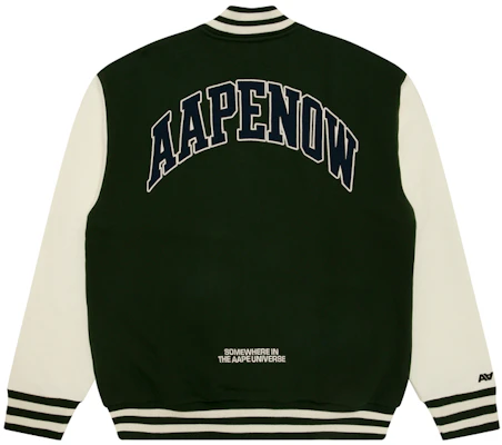 AAPE FW24 Colorblock Loose-Fit Ape Badge Sweatshirt AAPSWMB328XAN Lookbook AAPE FW24 Colorblock Loose-Fit Ape Badge Sweatshirt AAPSWMB328XAN