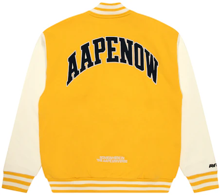 AAPE FW24 Colorblock Loose-Fit Ape Badge Sweatshirt AAPSWMB328XAN Details for AAPE FW24 Colorblock Loose-Fit Ape Badge Sweatshirt AAPSWMB328XAN
