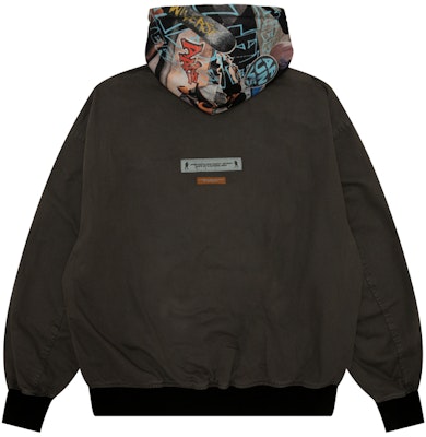 Aape FW24可拆卸帽宽松休闲外套 黑色 AAPLJM7675XXN Shop Aape FW24可拆卸帽宽松休闲外套 黑色 AAPLJM7675XXN