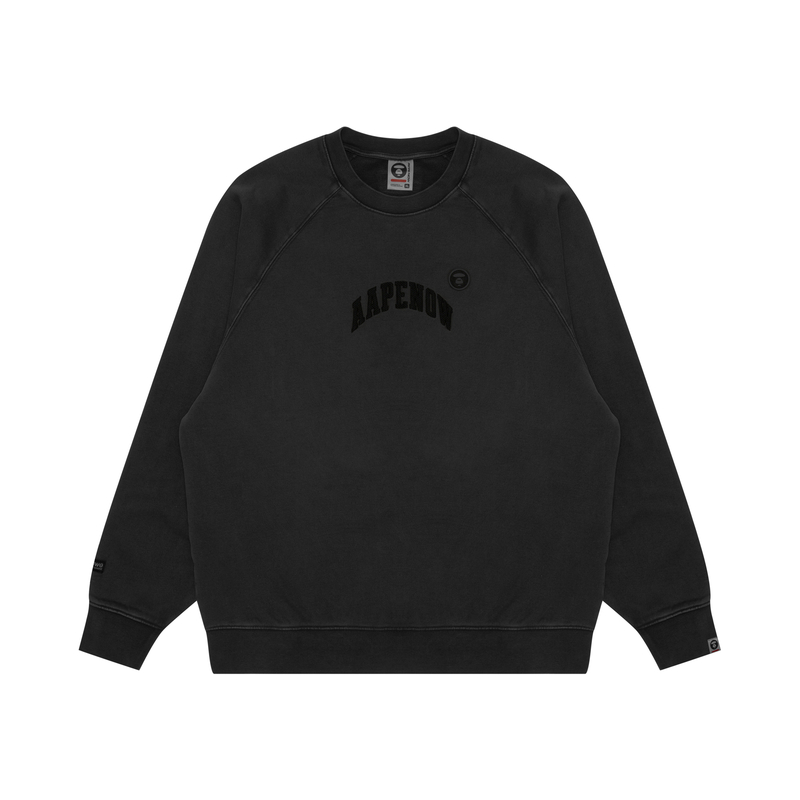 Order AAPE FW24 Embroidered Letter Crewneck Casual Sweatshirt AAPSWMB320XXN