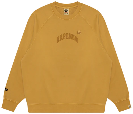 AAPE FW24 Embroidered Letter Crewneck Casual Sweatshirt AAPSWMB320XXN 1
