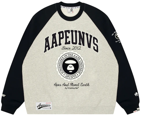 AAPE FW24 图案圆领毛衣 白色/黑色 - 街头风格 AAPSWMA348XCL Buy AAPE FW24 图案圆领毛衣 白色/黑色 - 街头风格 AAPSWMA348XCL