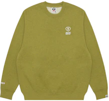 AAPE FW24 Heart Ape Logo Crewneck Sweatshirt Loose Fit AAPSWMB321XBN AAPE FW24 Heart Ape Logo Crewneck Sweatshirt Loose Fit AAPSWMB321XBN