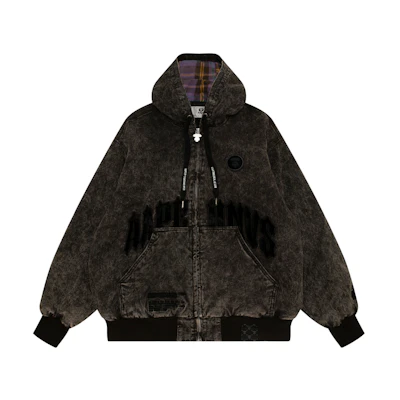 AAPE FW24 Loose Fit Hooded Jacket with Letter Embroidery AAPJKM7610NXL