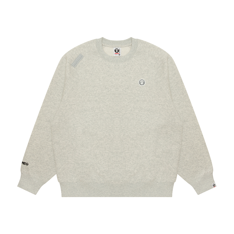 Purchase AAPE FW24 Minimal Ape Logo Letter Print Loose Crewneck Sweatshirt Men AAPSWMB319XAN