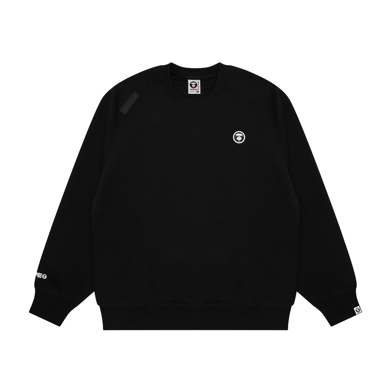 AAPE FW24 Minimalist Ape Logo Print Loose Crewneck Sweatshirt Men AAPSWMB319XXN