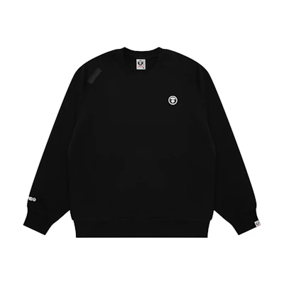 AAPE FW24 Minimalist Ape Logo Print Loose Crewneck Sweatshirt Men AAPSWMB319XXN