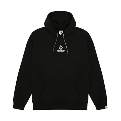 AAPE FW24 Poker Ape Badge Embroidered Casual Hoodie AAPSWMB323XXN