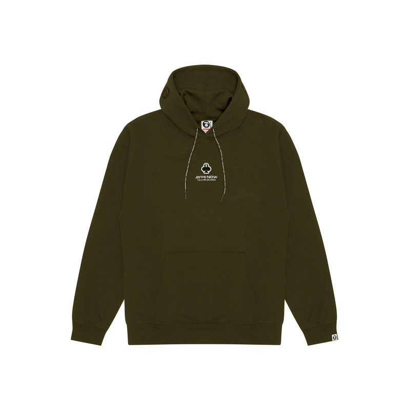 Purchase AAPE FW24 Poker Ape Badge Embroidered Casual Hoodie AAPSWMB323XXN