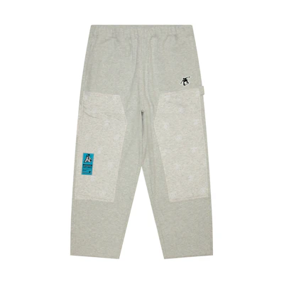 Aape FW24 White Casual Pants with Skateboarding Ape Graphic for Men. AAPPTMB642XXN