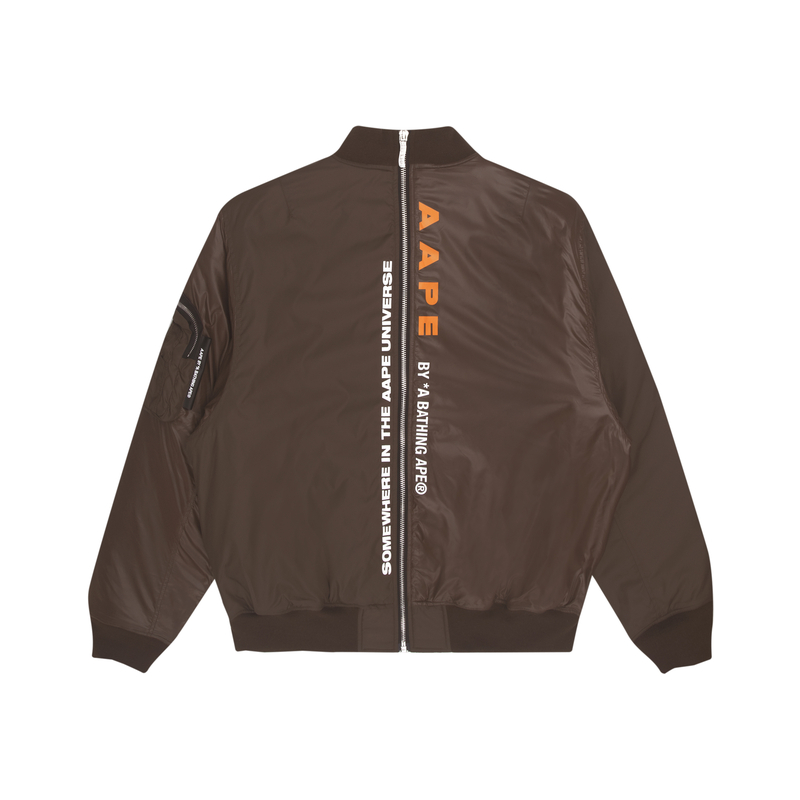 Purchase AAPE Glossy Patchwork Zipper Jacket with Ape Logo and Letter Print AAPJKM7465XXH