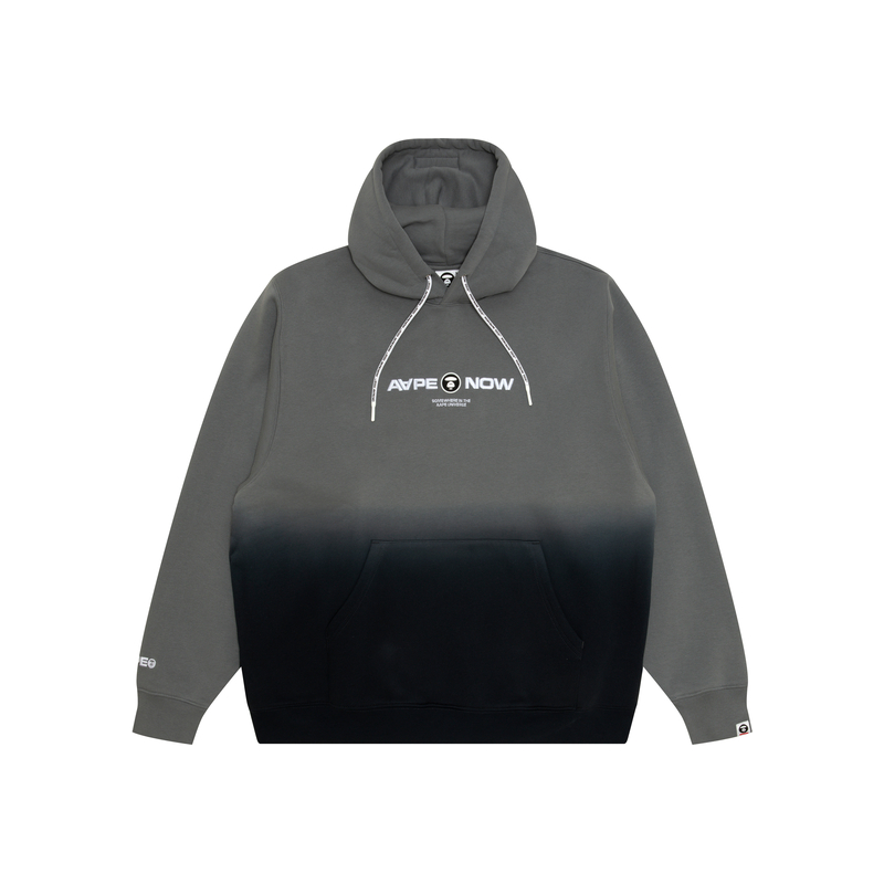 Order AAPE Gradient Washed Hoodie with Embroidered Ape Logo and Letter Badge AAPSWMB325XXN