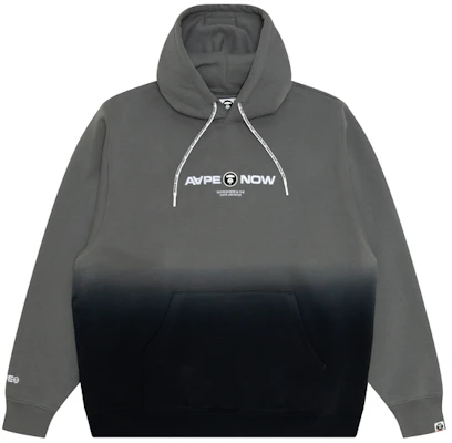 AAPE Gradient Washed Hoodie with Embroidered Ape Logo and Letter Badge AAPSWMB325XXN Order AAPE Gradient Washed Hoodie with Embroidered Ape Logo and Letter Badge AAPSWMB325XXN