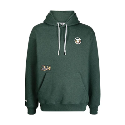 AAPE Green Solid Color Hoodie ASWA310XAL