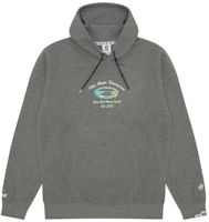 AAPE Grey Oversized Hoodie with Geometric Letter Print Design AAPSWMB340XAN AAPE Grey Oversized Hoodie with Geometric Letter Print Design AAPSWMB340XAN