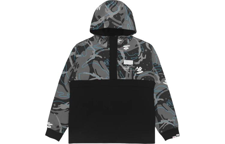 AAPE Half-Zip Camo Print Hoodie Sweater AAPSWM3819XXH