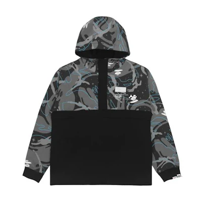 AAPE Half-Zip Camo Print Hoodie Sweater AAPSWM3819XXH