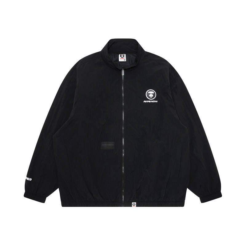 Order AAPE 레터 자수 스탠드 칼라 루즈핏 지퍼 재킷 남성용. AAPLJM7640XXM