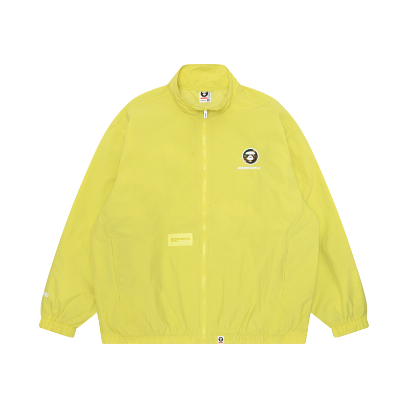 Details for AAPE 레터 자수 스탠드 칼라 루즈핏 지퍼 재킷 남성용. AAPLJM7640XXM